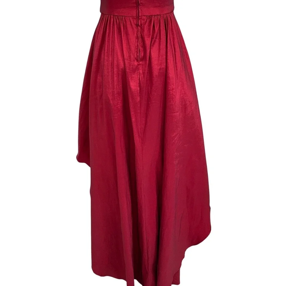 BDarlin Red High Low Formal Dress 11/12 Spaghetti Strap Prom Gown Y2K Trendy‎